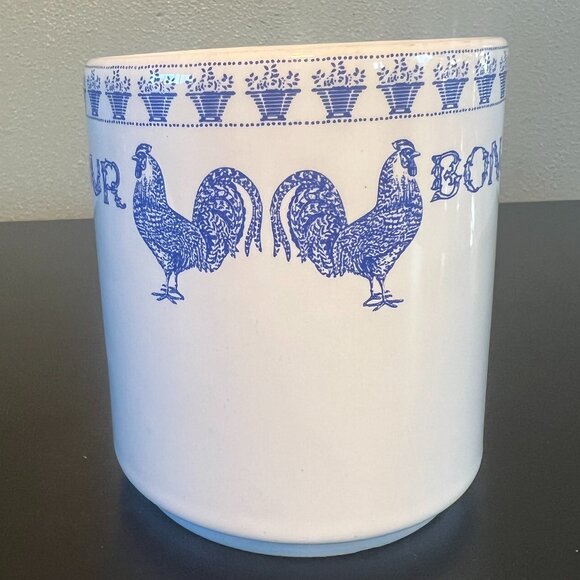 PARIS JE T’ AIME (PARIS I LOVE YOU) BONJOUR Blue Rooster Coffee Mug - Picture 4 of 15